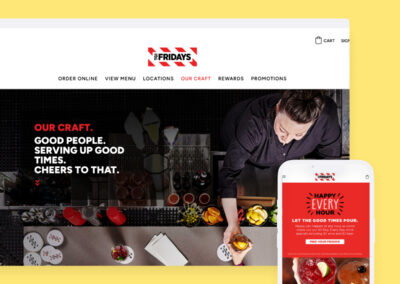 TGI Fridays Web Design