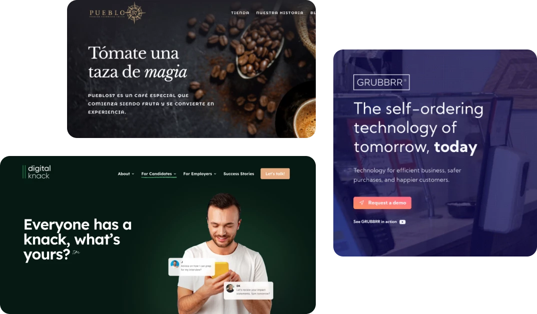 Web design vignette